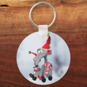 面白いクリスマスのネズミ キーホルダー (裏面)
