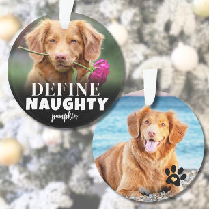面白いクリスマスの犬ペット オーナメント
