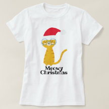 面白いクリスマスの猫