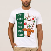 面白いクリスマスの男性 Tシャツ (正面)