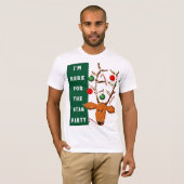 面白いクリスマスの男性 Tシャツ (正面フル)