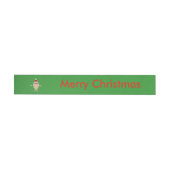 面白いクリスマスエッグのカスタムラベル ラップアラウンド宛名ラベル (単一)