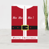 面白いクリスマスカード サンタクロース - カスタマイズ可能 カード (裏面)