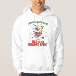 面白いクリスマスコーヒー好きスウェットシャツ" パーカ