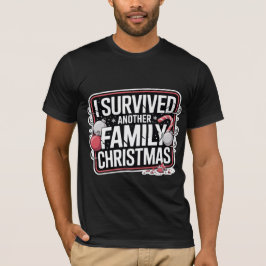 面白いクリスマスサバイバーTシャツ Tシャツ