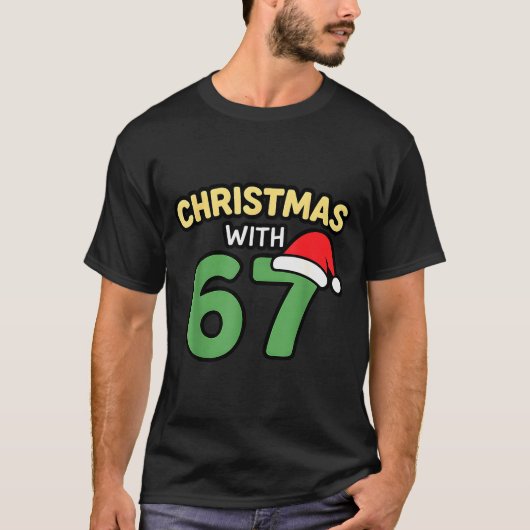 面白いクリスマスシャツ メム トレンドジョーク67 ゲンZ Tシャツ (正面)