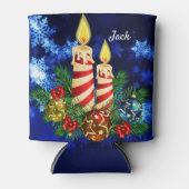 面白いクリスマスソックスの中身カスタム NAME ビール 缶クーラー (正面)