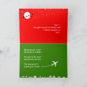 面白いクリスマスソング 帰宅の旅の歌 シーズンカード (内部)