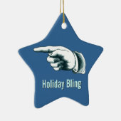 面白いクリスマスツリーオーナメント セラミックオーナメント (右)