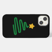 面白いクリスマスツリー iPhoneケース (裏面横)