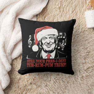 面白いクリスマストランプ大統領パジャマ醜いXmas クッション