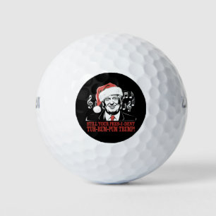 面白いクリスマストランプ大統領パジャマ ださいXmas ゴルフボール