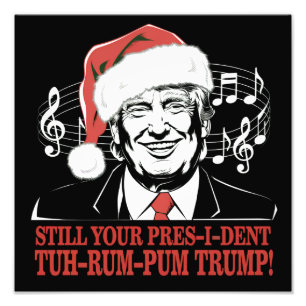 面白いクリスマストランプ大統領パジャマ ださいXmas フォトプリント