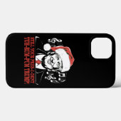面白いクリスマストランプ大統領パジャマ ださいXmas Case-Mate iPhoneケース (裏面 (横))