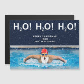 面白いクリスマスホリデーギフトカード (正面/裏面)