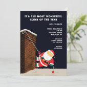 面白いクリスマスホリデーパーティー 招待状 (スタンド正面)