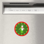 面白いクリスマスホリデーフロッグ マグネット (インサイチュ (食洗機))
