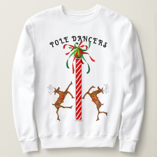 面白いクリスマスホリデー スウェットシャツ (デザイン正面)