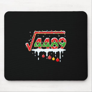面白いクリスマス67ミーム平方根4489スラングマット マウスパッド
