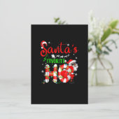 面白いクリスマス サンタのお気に入りのホー Xmas 招待状 (スタンド正面)