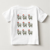 面白いクリスマス ベビーTシャツ (裏面)