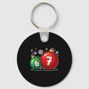 面白いクリスマス 67 シックス セブン ミーム Gen Alpha スラング キーホルダー