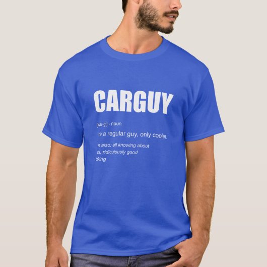 面白いクルマ好きの定義がおもしろい Tシャツ (正面)