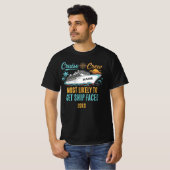 面白いクルーズクルーのカスタムネーム最も可能性が高い Tシャツ (正面フル)