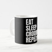 面白いクロッケー コーヒーマグカップ (正面左)