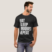 面白いクロッケー Tシャツ (正面フル)