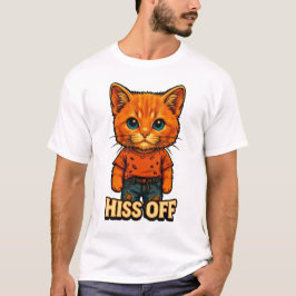 面白いクールな猫の引用Tシャツ Tシャツ
