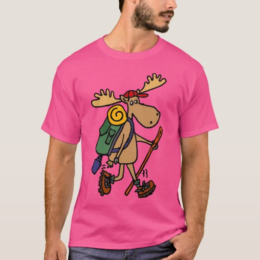 面白いクールモースハイカー Tシャツ (正面)