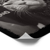 面白いグラフィック 猫 ギャングスター 楽しい ポスター (角)