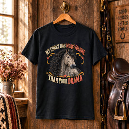 面白いグリュラ アメリカン バシキール カーリーホース アート Tシャツ