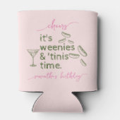 面白いグリーンウィニー&ティニス マーティニ バースデーパーティー 缶クーラー (裏面)