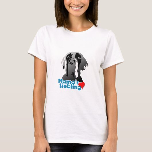 面白いグレートデーンのイリオス Tシャツ (正面)