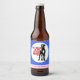面白いグレートデーンの勝者ワイン ビールラベル