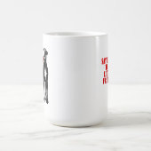 面白いグレートデーンの友達 コーヒーマグカップ (中央)