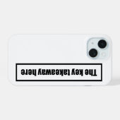 面白いケース iPhone 15ケース (裏面横)
