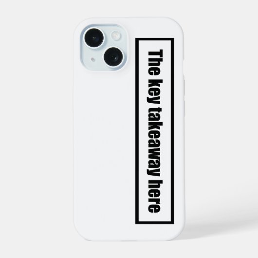 面白いケース iPhone 15ケース (裏面)