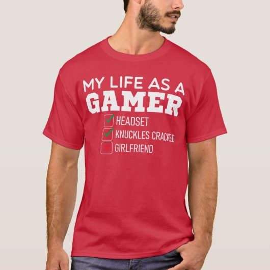 面白いゲーマーの引用 冗談好きなゲーマーの名言 ゲーマー Tシャツ (正面)