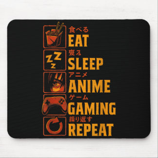 面白いゲーマーアニメTシャツ メンズ 少年 ティーン ビデオ マウスパッド