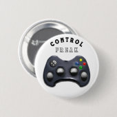 面白いゲーマーギフト 缶バッジ (正面&裏面)