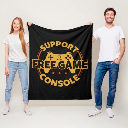 面白いゲーマー コンソール 抗議 ゲーミング フリースブランケット (インサイチュ)