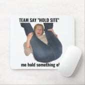 面白いゲーマー ミーム マウスパッド Hold Site (マウス)