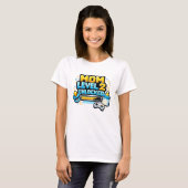 面白いゲーミングママレベル2解除 第二子 Tシャツ (正面フル)