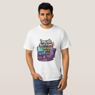 面白いゲーミングミームイラスト - ネオンゲーマー名言 Tシャツ