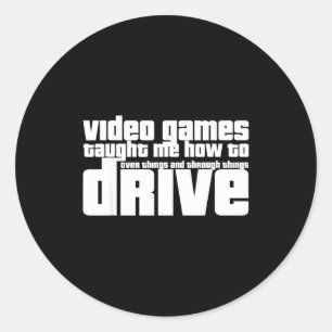面白いゲーミング 新人ドライバー ビデオゲームの運転教官 ラウンドシール