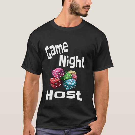 面白いゲームの夜のホストの勝者皮肉嫌味ユーモア Tシャツ (正面)