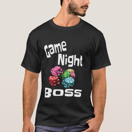 面白いゲームの夜のボス勝者皮肉屋さん Tシャツ (正面)